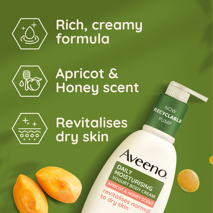 AVEENO DAILY MOIST APRICOT&HONEY SCENT BODY CREAM 300ML