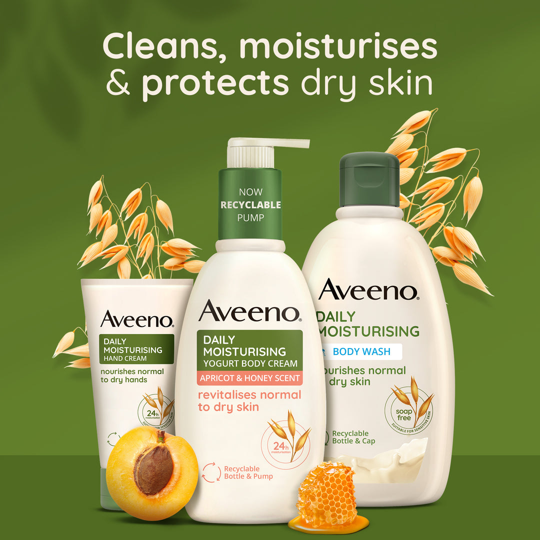 AVEENO DAILY MOIST APRICOT&HONEY SCENT BODY CREAM 300ML
