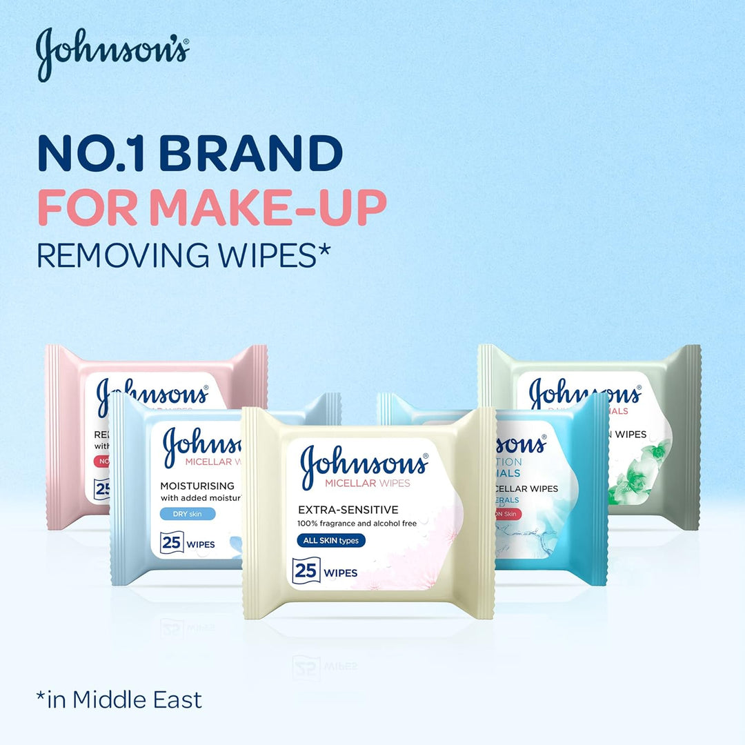 Johnsons Wipes Nourishing Dry Skin 25s