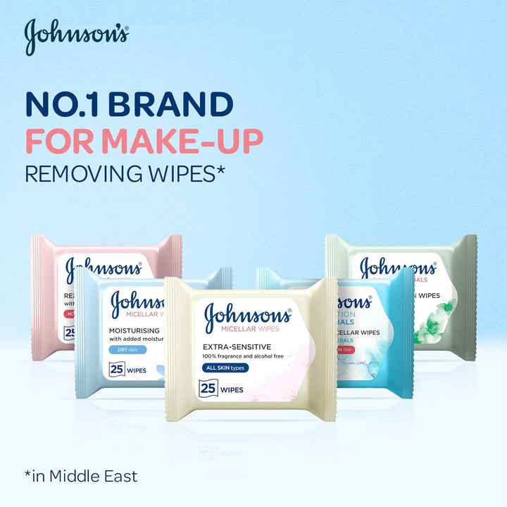 Johnsons Wipes Nourishing Dry Skin 25s