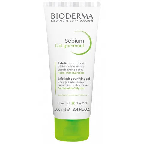 Bioderma Sebium Exfoliating Gel 100ml - Exfoliator for acne-prone skin.