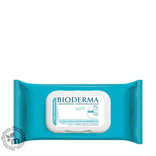 Bioderma ABCDerm H2O Wipes - Soft cleansing wipes for babies.