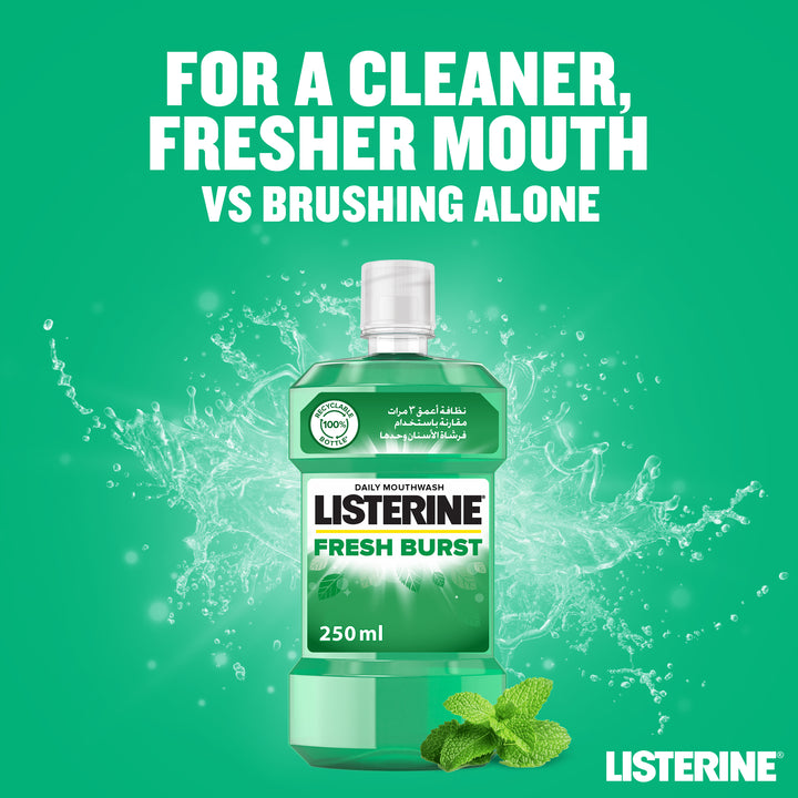 Listerine Fresh Burst Mouthwash 250ml