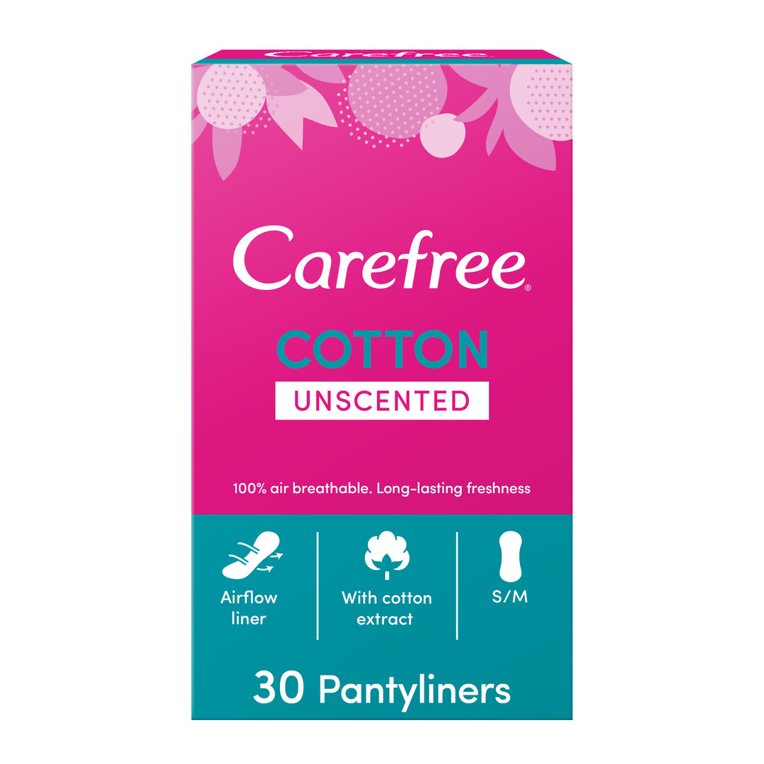 Carefree Cotton Feel Single Wrapped Pantyliners 30s