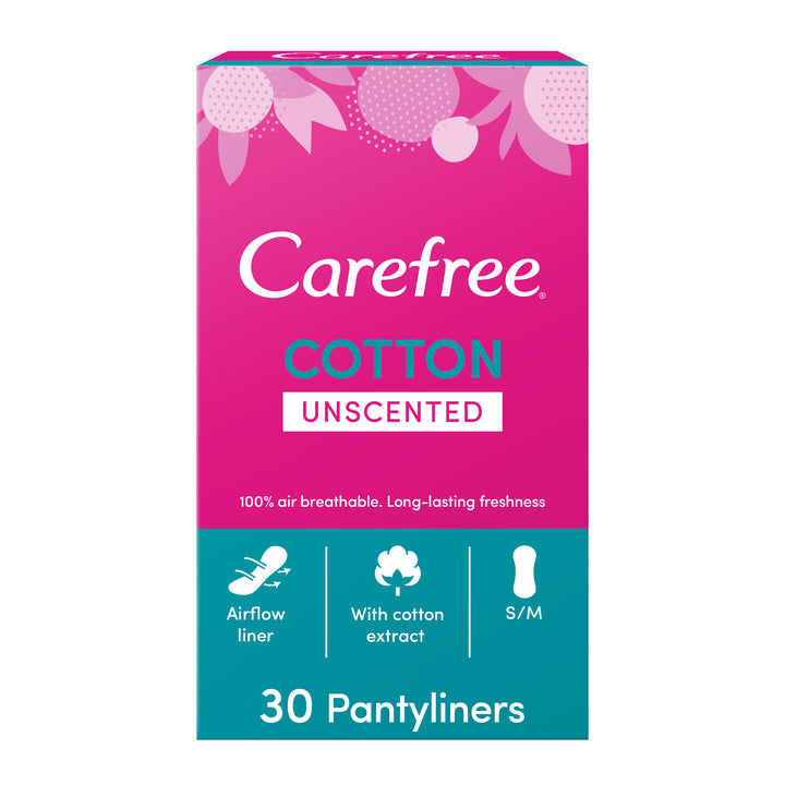 Carefree Cotton Feel Single Wrapped Pantyliners 30s