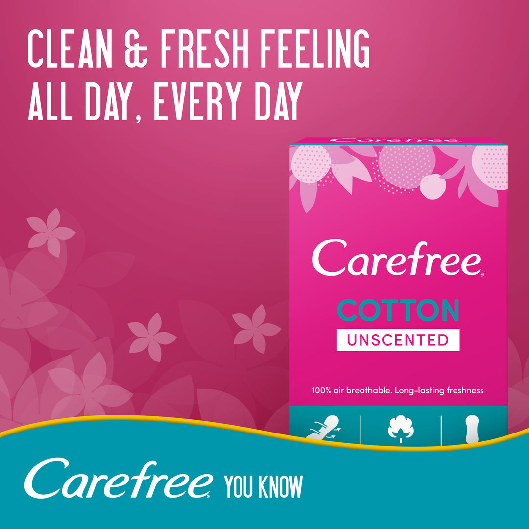Carefree Cotton Feel Single Wrapped Pantyliners 30s