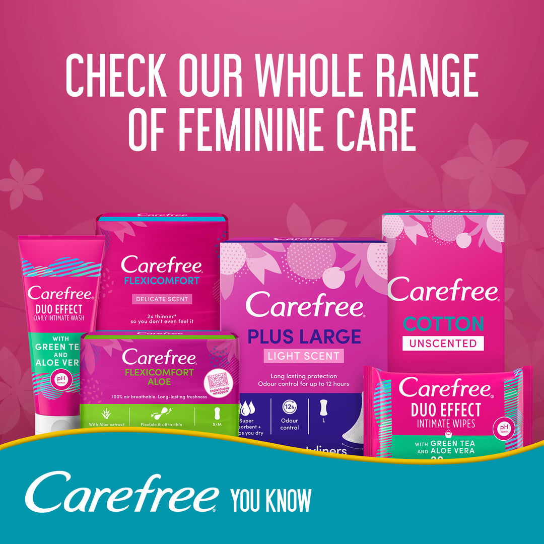 Carefree Cotton Feel Single Wrapped Pantyliners 30s