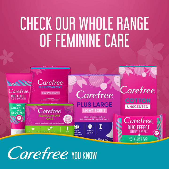 Carefree Cotton Feel Single Wrapped Pantyliners 30s