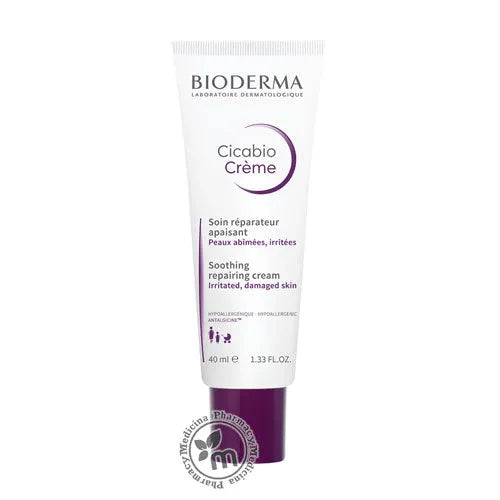 Bioderma Cicabio Cream SPF50+ 30ml - Sun-protected skin repair cream.
