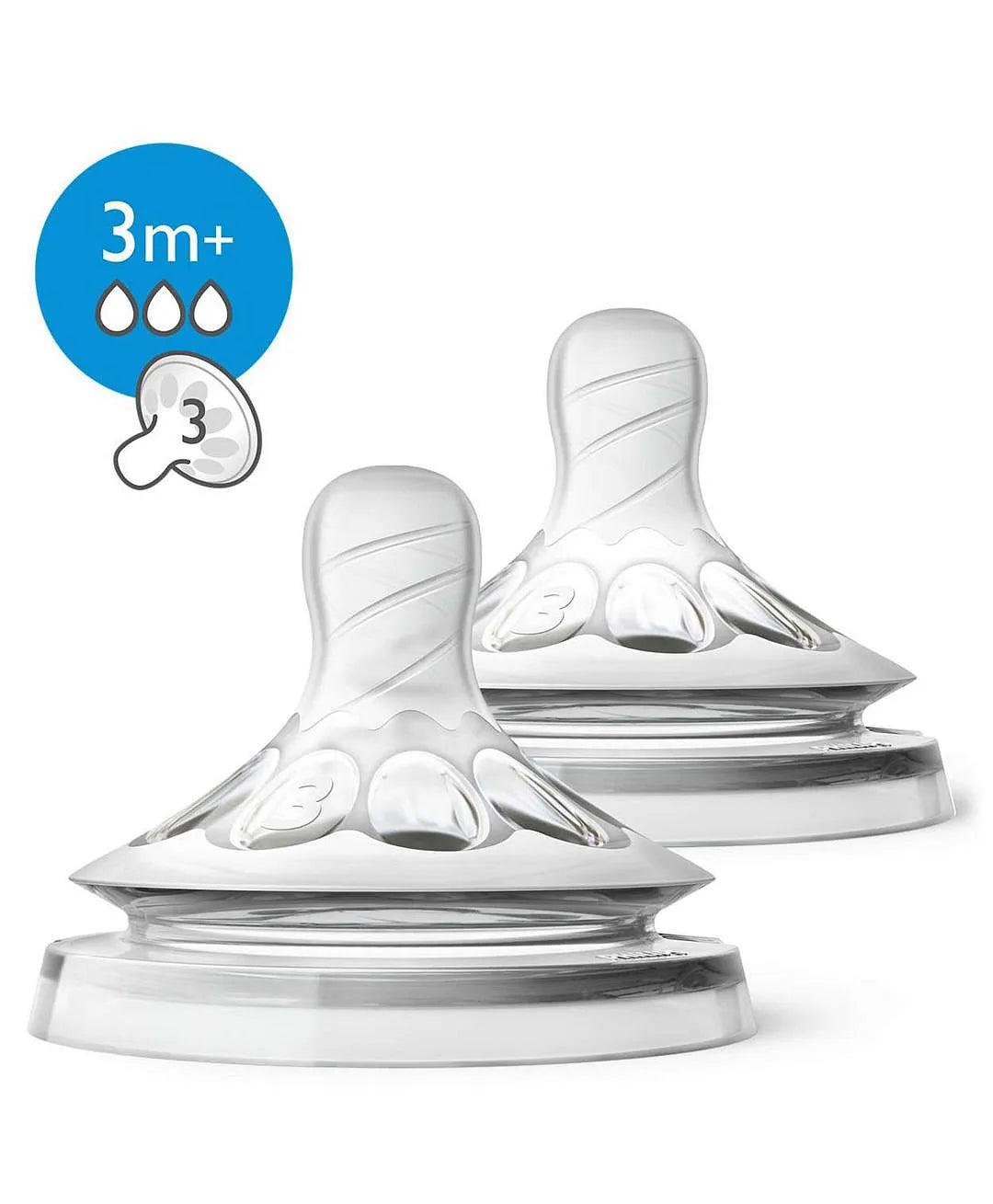 Avent Natural Teats 3m+ | 2 Pcs | PA422