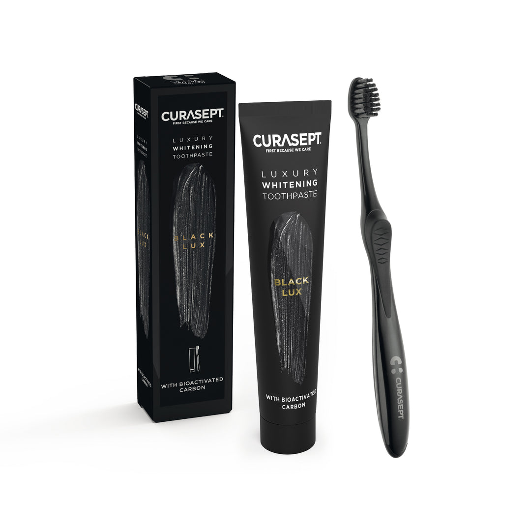 CURASEPT BLACK LUXURY WHITENING TP 75ML + TB