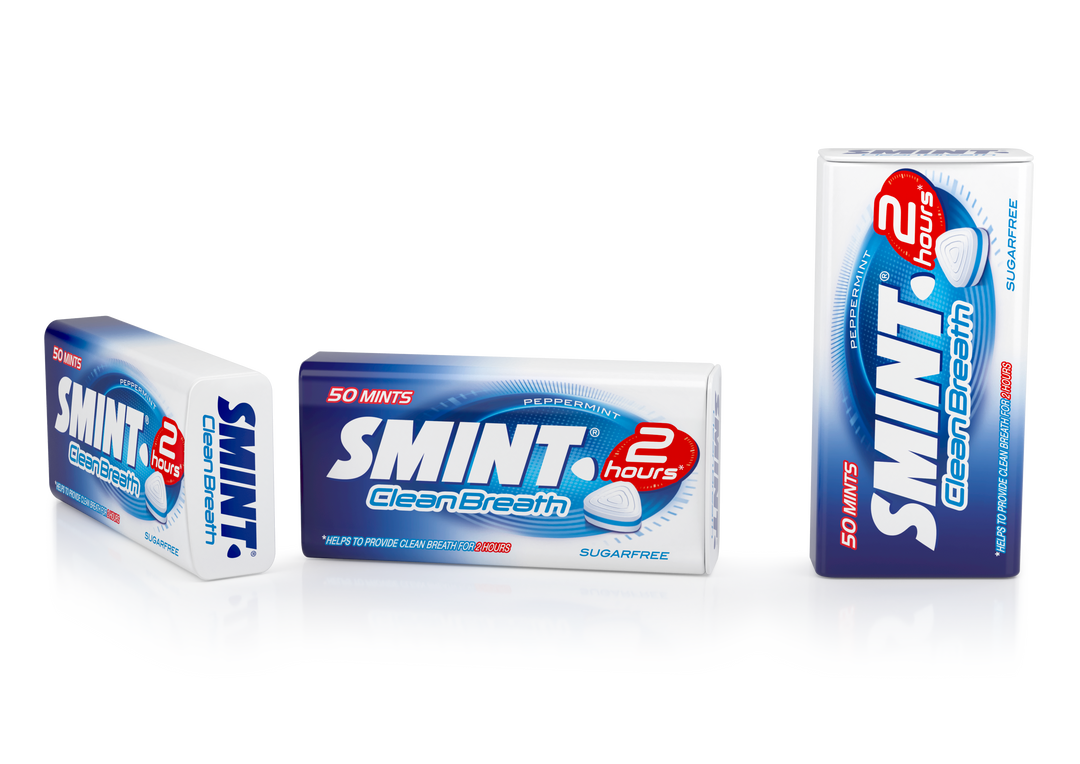 Smint Tin 2 Hours Clean Breath Peppermint 50s
