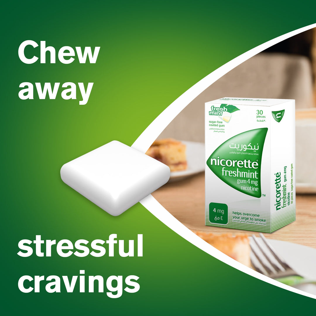 Nicorette 4mg Freshmint Nicotine Gum 30s