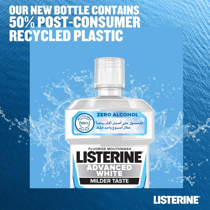 Listerine Mouthwash Advanced White Spearmint 250ml