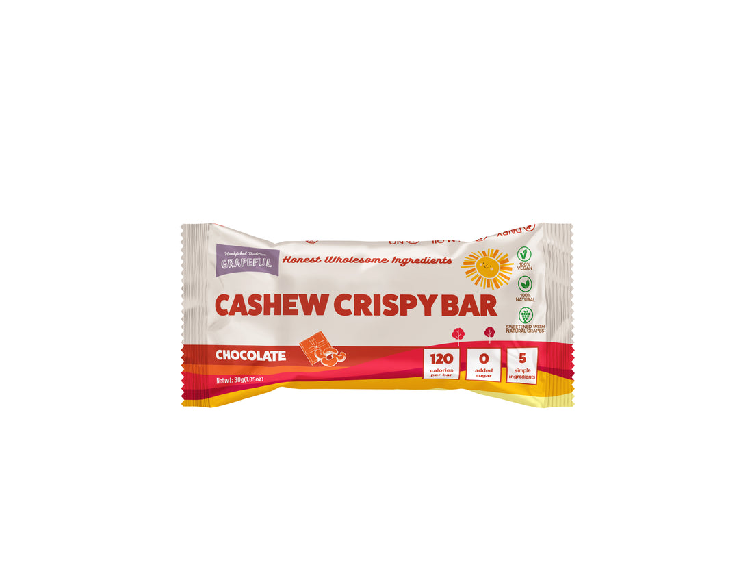 Grapeful Cashew Crispy Chocolate Bar 30g 20s