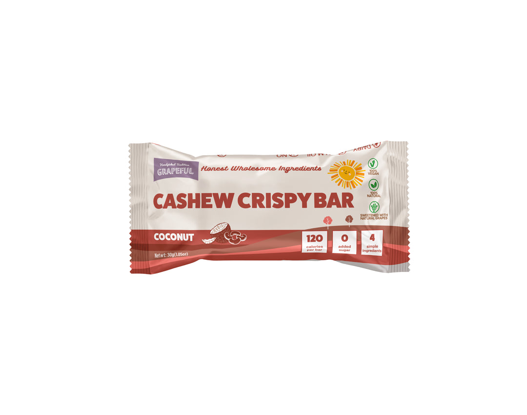 Grapeful Cashew Crispy Coconut Bar 30g 20s