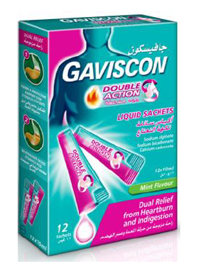 Gaviscon Double Action Mint Liquid Sachet 12s