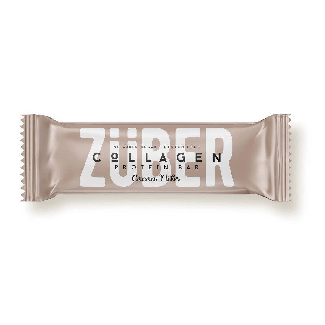 Zuber Cocoa Nibs Collagen Protein Bar 35G 12S