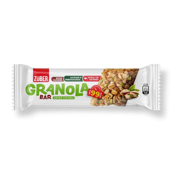 Zuber Pistachio Granola Bar 25G 15S