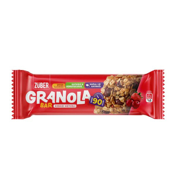 Zuber Red Berries Granola Bar 25G 15S