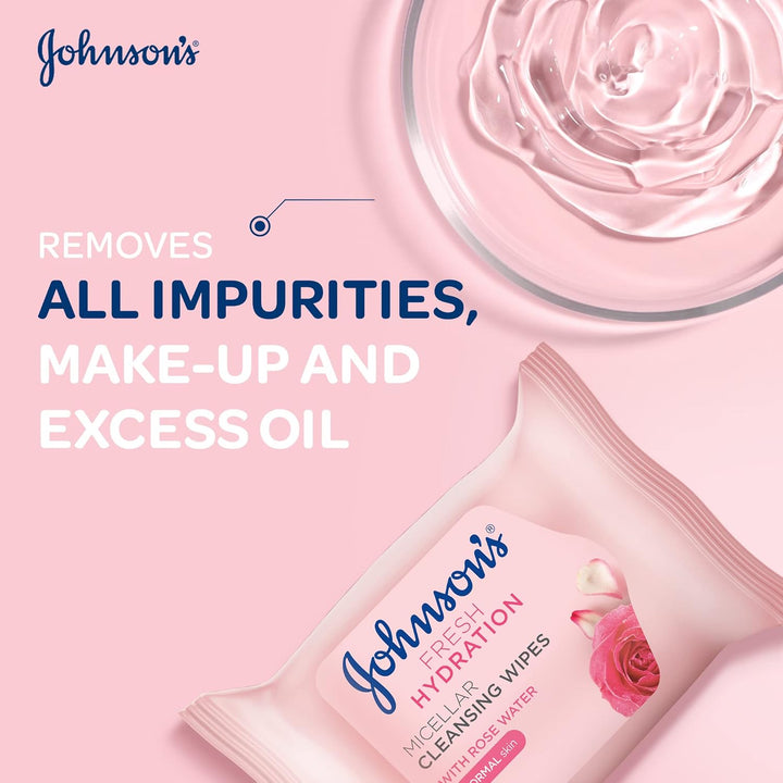 Johnsons Fresh Hydra Micellar Cleansing Wipes 25s