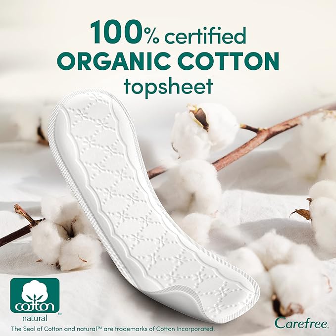 Carefree 100% Organic Cotton Long Liners 24S
