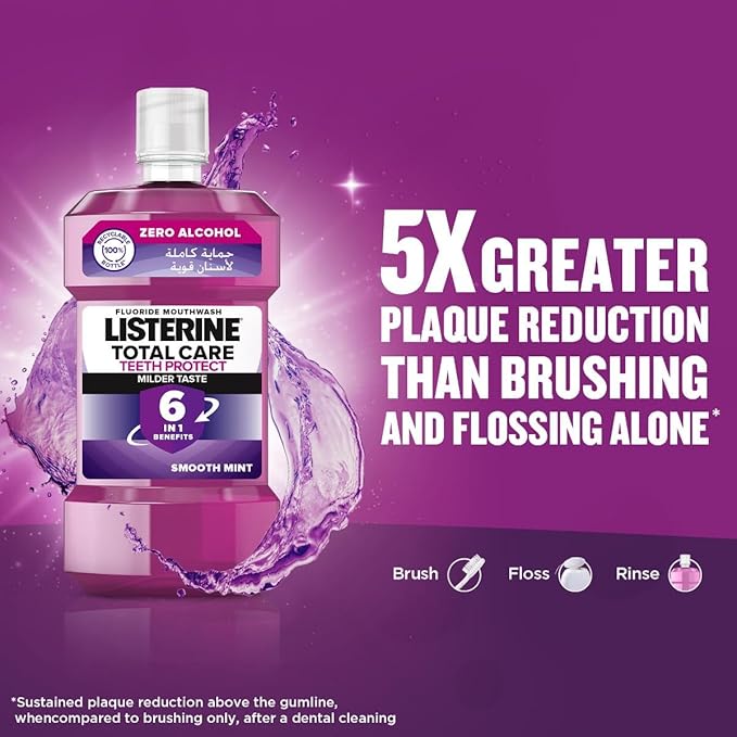 Listerine Mild Total Care Teeth Protect Mouthwash 500ml