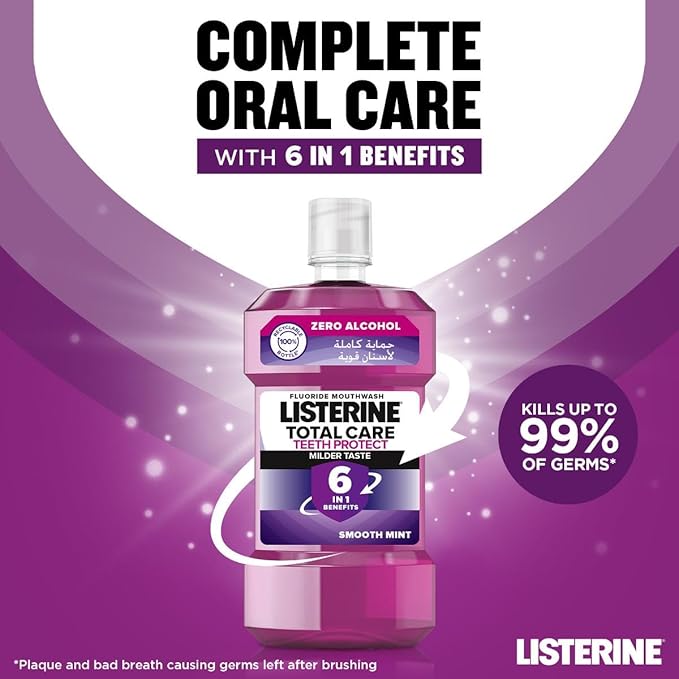 Listerine Mild Total Care Teeth Protect Mouthwash 500ml