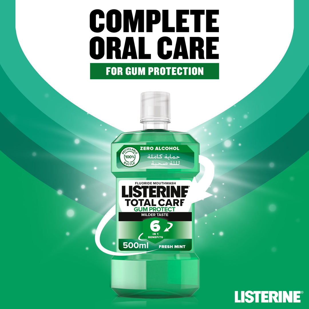 Listerine Mild Total Care Gum Protect Mouthwash 500ml