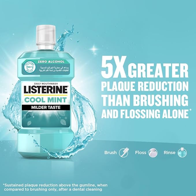 Listerine Mouthwash Mild Cool Mint 500Ml