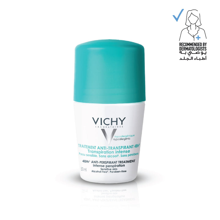 Vichy Deodorant Green 48 Hour Intensive Anti-Perspirant Treatment Roll-On 50ml