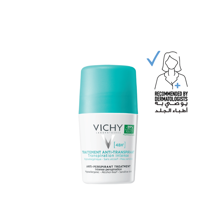 Vichy Green 48-Hour Anti-Perspirant Roll-On Deodorant 50ml