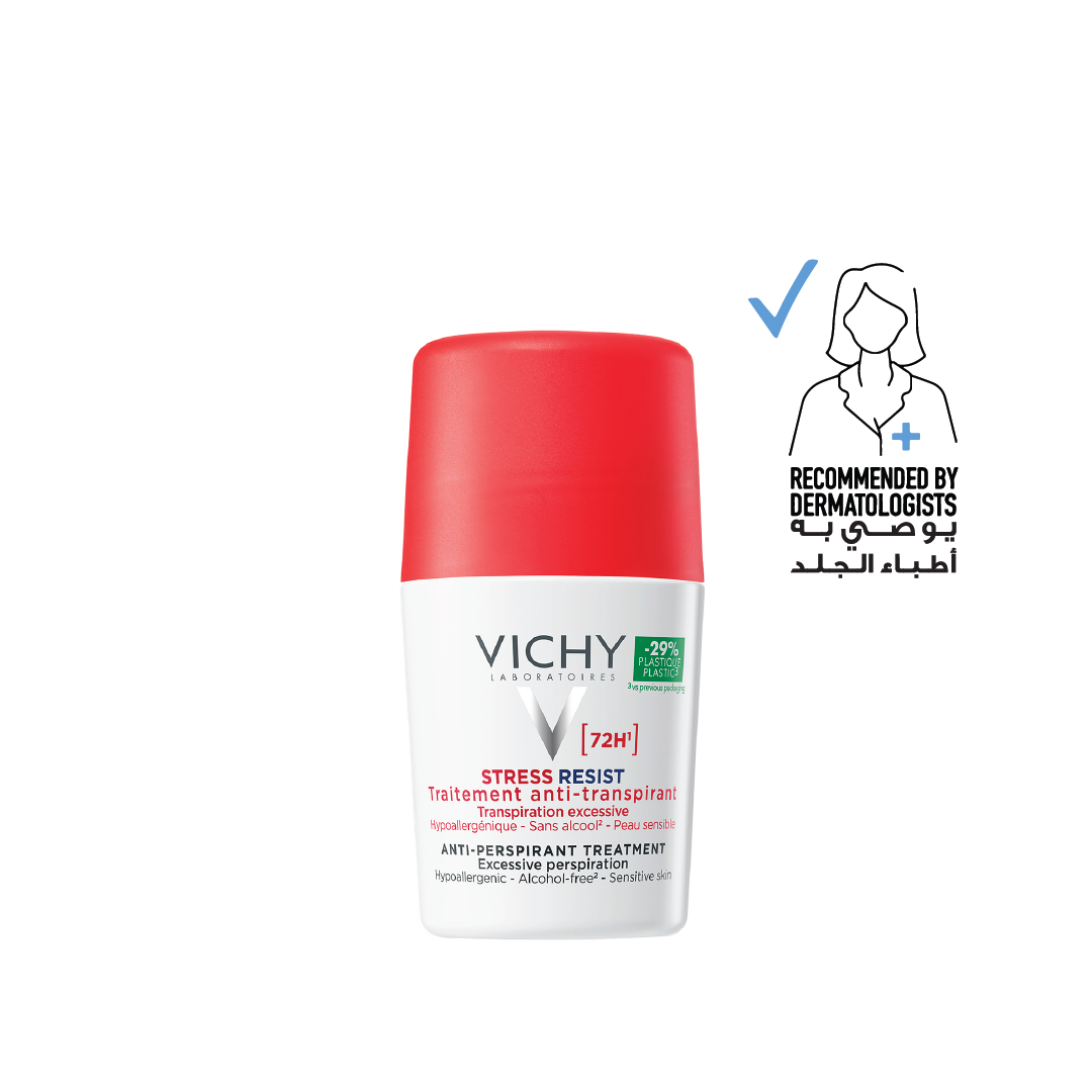 Vichy Deodorant Red 72Hr Stress Resist Roll-On 50ml