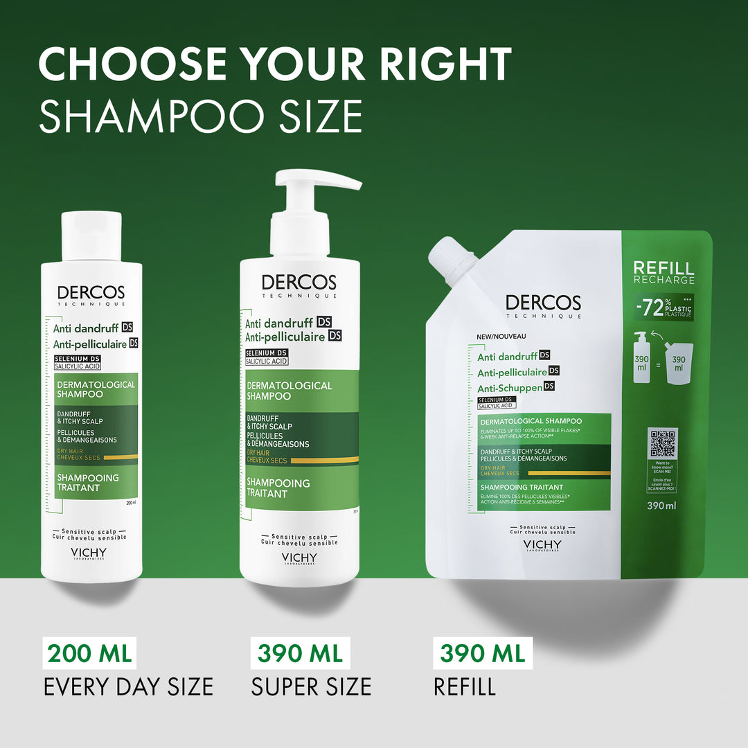 Vichy Dercos Anti-Dandruff Shampoo for Dry Hair 200ml