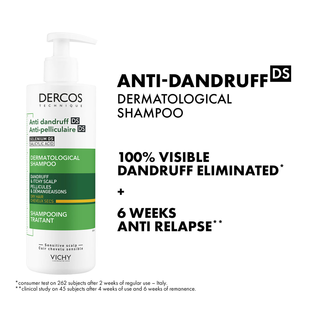 Vichy Dercos Anti-dandruff DS Dry Hair Shampoo 390ml