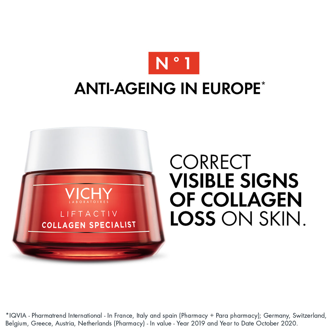 Vichy Liftactiv Collagen Specialist Cream, Collagen Bting Peptides, 50ml Day Cream