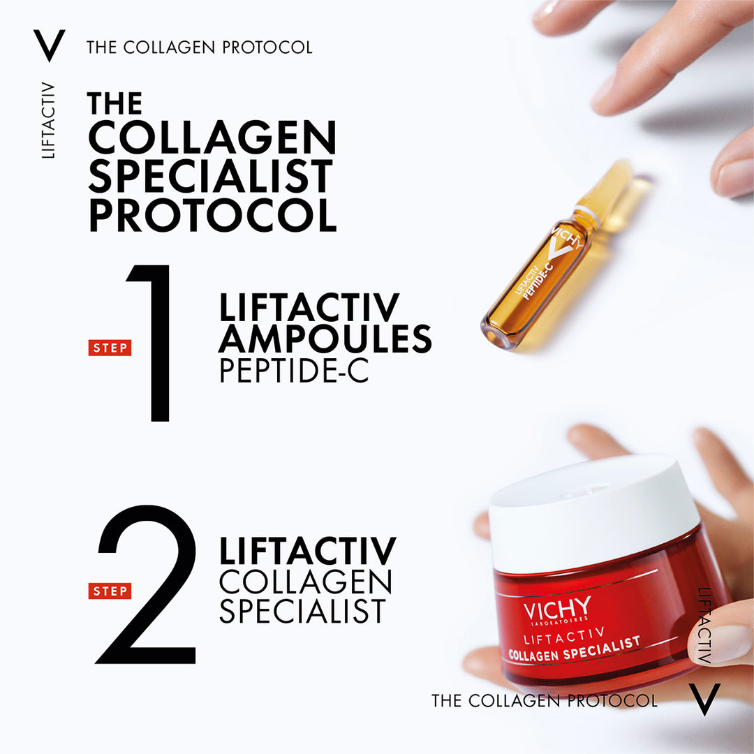 Vichy Liftactiv Collagen Specialist Cream, Collagen Bting Peptides, 50ml Day Cream
