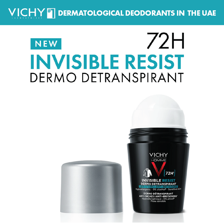 Vichy Homme 72H Invisible Deo Roll On 50Ml