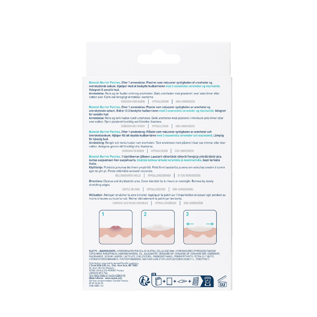 CERAVE BLEMISH BARRIER PATCH 22S