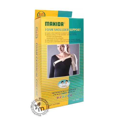 Foam Shoulder Support HSHF100 Makida - A foam shoulder support designed for pain relief and stability.