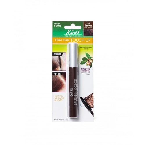 Kiss Bgc02 Dark Brown Quick Cover Root Touch-Up