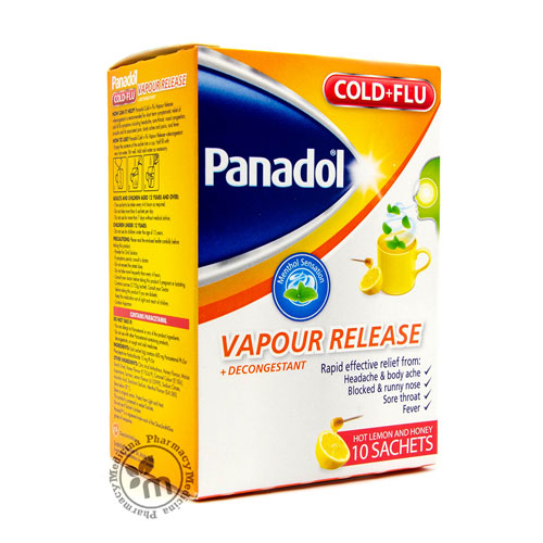 Panadol Hot Lemon & Honey, 10 Sachets