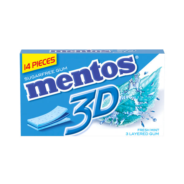 Mentos Gum 3D Fresh Mint 14s