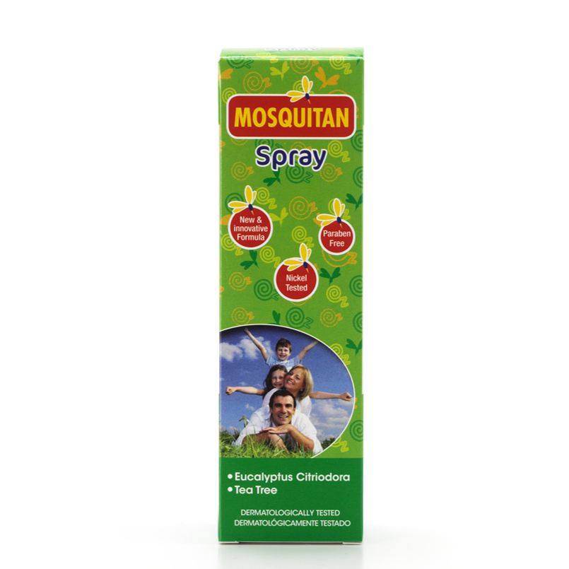 Mosquito repellent spray offering effective protection, 100 ml.