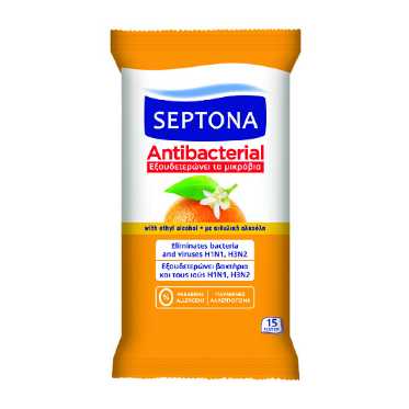 Septona Refreshing Wipes Yellow 15S