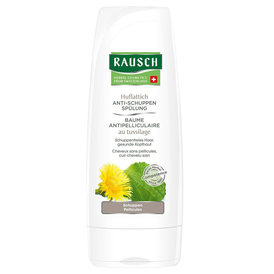 Anti-dandruff rinse conditioner with coltsfoot for flake control and hair softness, 200 ml.