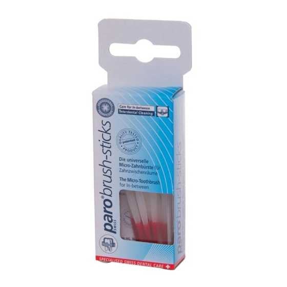 Paro 1061 Brush Sticks Cvrd W/ Velvty Flckng 10Pcs