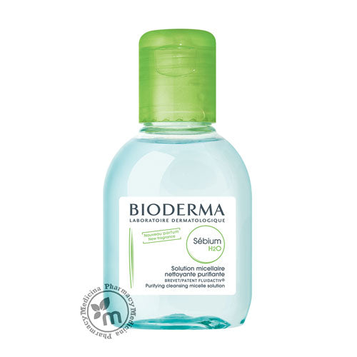 Bioderma Sebium H2O Micellar Water 100ml - Compact micellar water for oily skin.