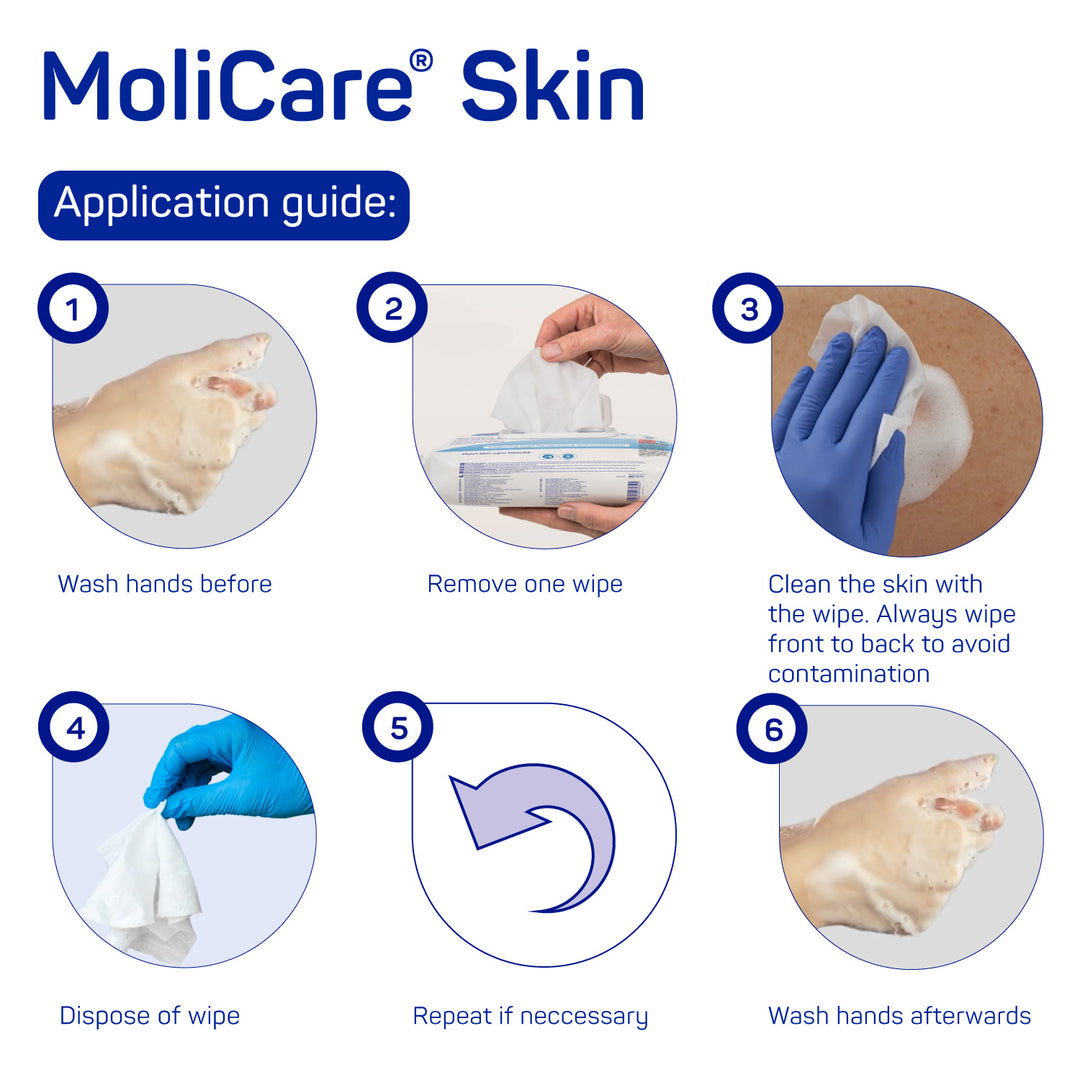 Molicare Skintegrity Moist Skin Care Tissues 50's