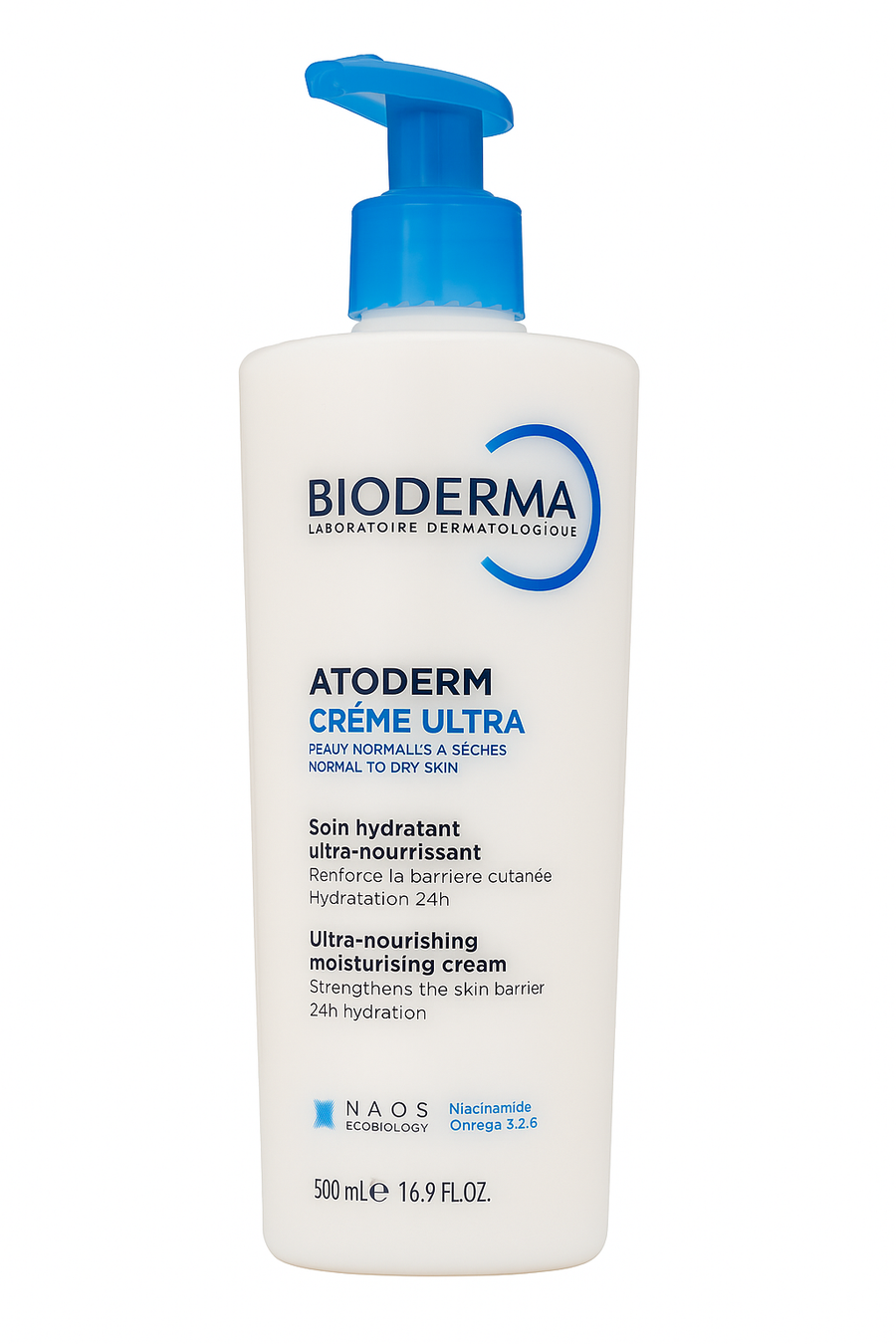 Bioderma Atoderm Cream ultra-nourishing moisturizer for normal to dry skin 500ml bottle
